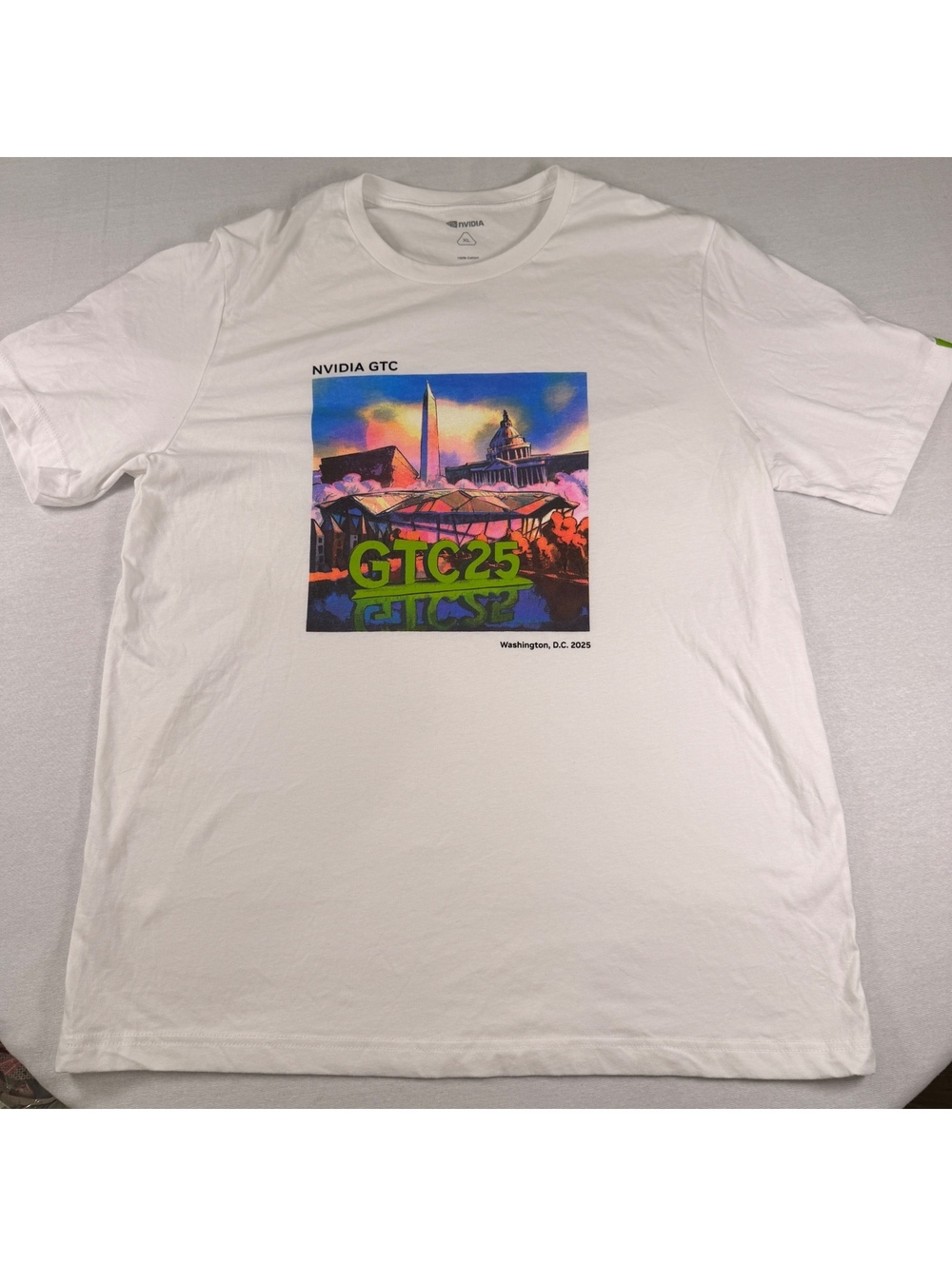 NVIDIA GTC 25 Washington DC 2025 White T-Shirt